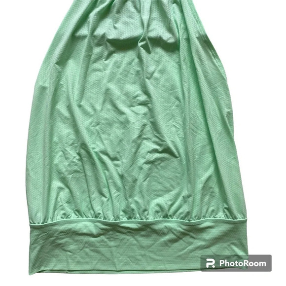 LULULEMON No  Limits Striped Mint Green Running Tank Top Size 6 - Picture 4 of 8